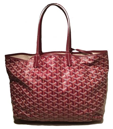 goyard tote bag maroon|goyard bag official website.